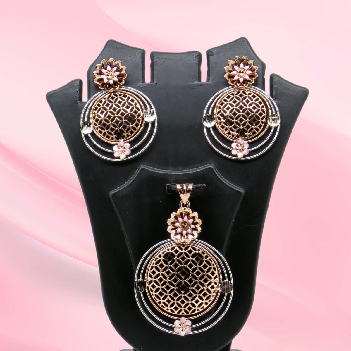 Silver Mina Pendant Set 925
