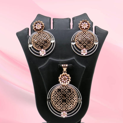Silver Mina Pendant Set 925