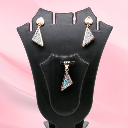 Silver Mina Pendant Set 925