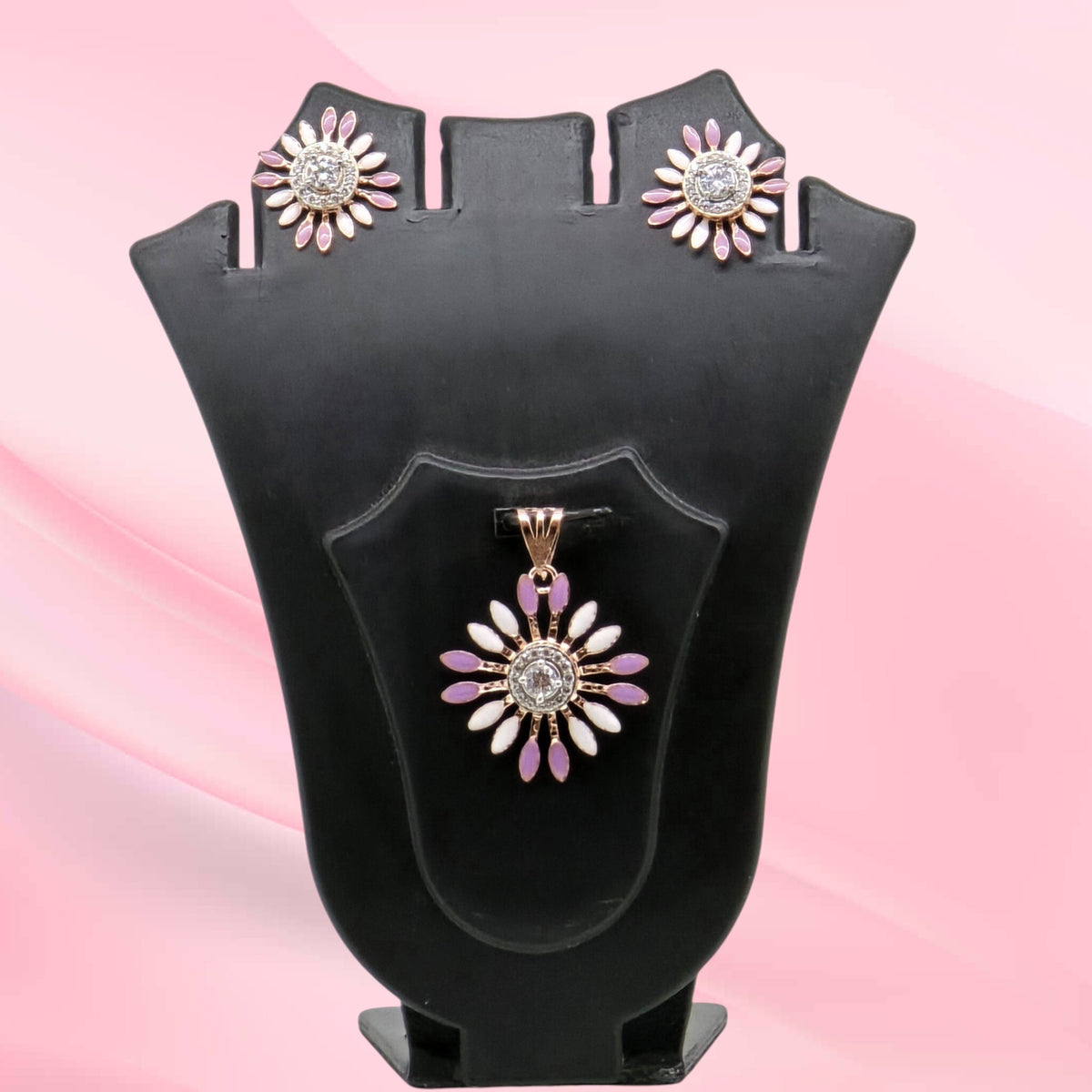 Silver Mina Pendant Set 925