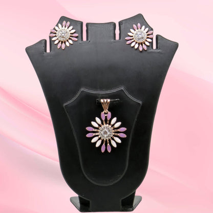 Silver Mina Pendant Set 925
