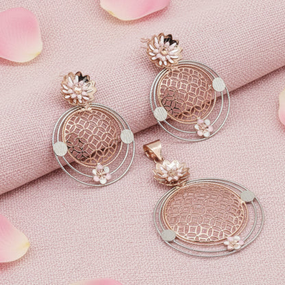 Silver Mina Pendant Set 925