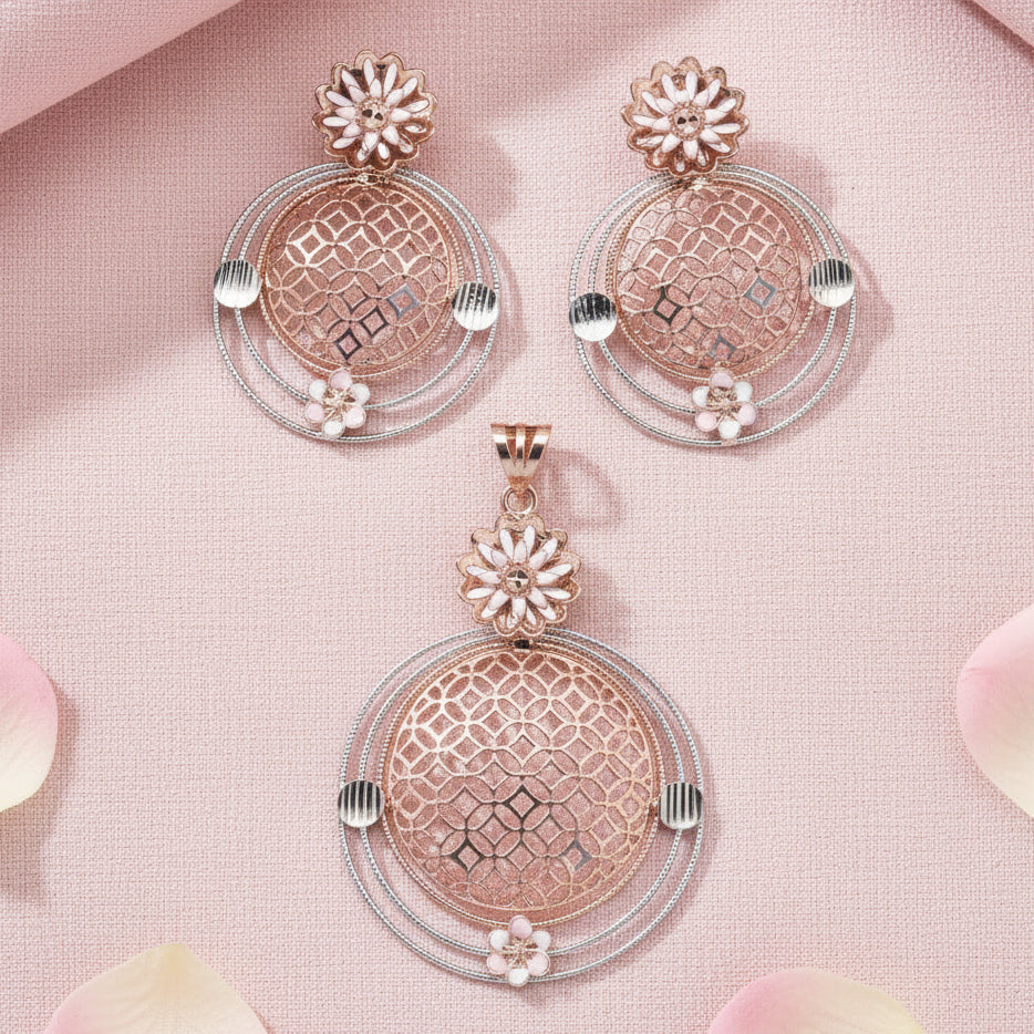 Silver Mina Pendant Set 925