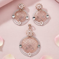 Silver Mina Pendant Set 925