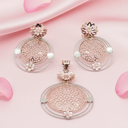 Silver Mina Pendant Set 925