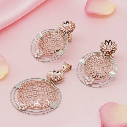 Silver Mina Pendant Set 925