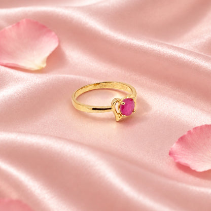 Silver Ruby Ring
