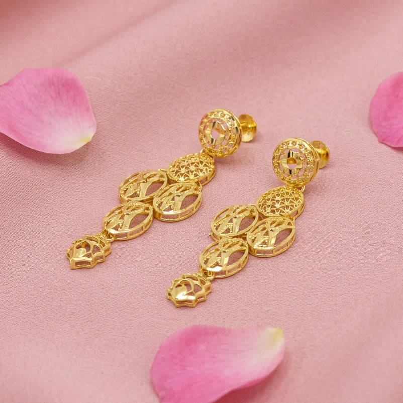 Ornate Gold Plated  Necklace Set