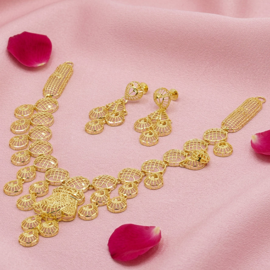 Intricate Filigree Necklace Set