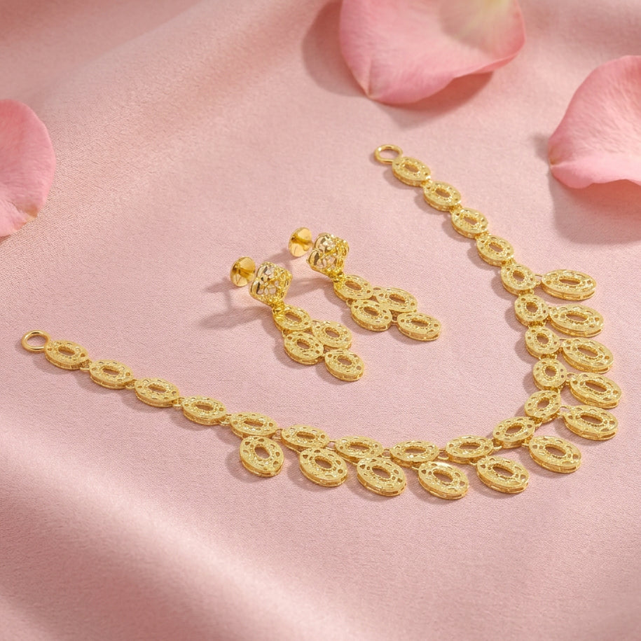 Gold Plated Necklace Set