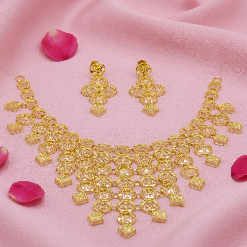 Gold Plated Necklace Set