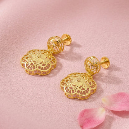Filigree Flower Pendant Set
