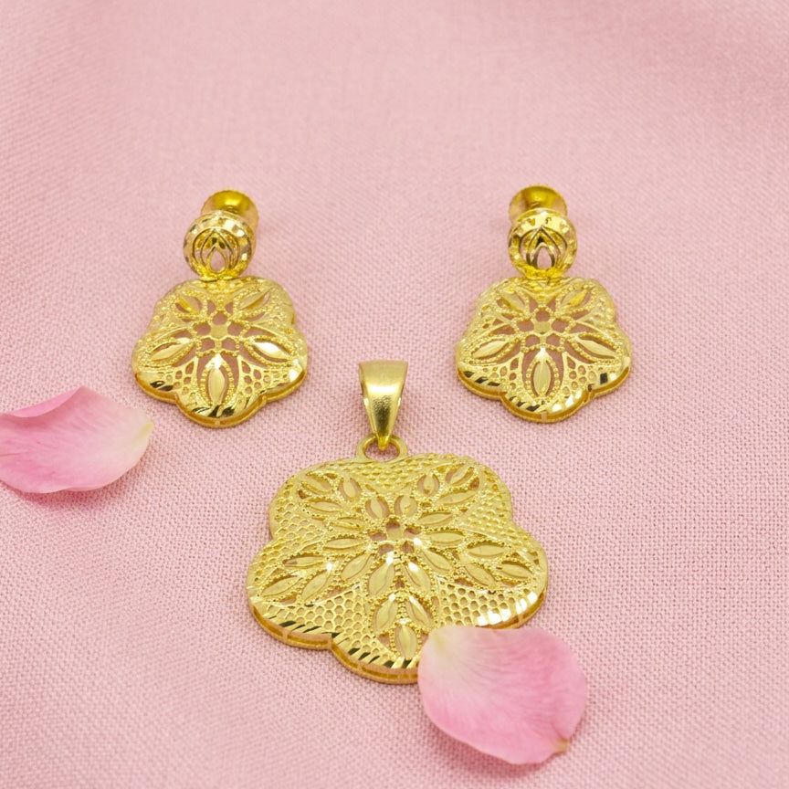 Floral Pendant Set