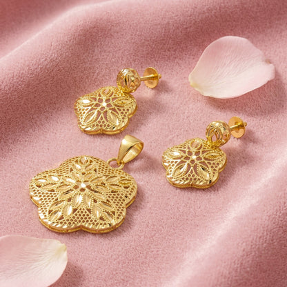 Floral Pendant Set