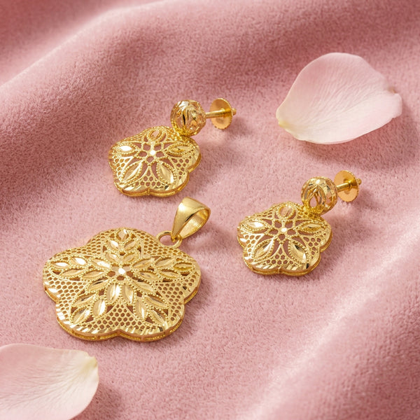 Floral Pendant Set