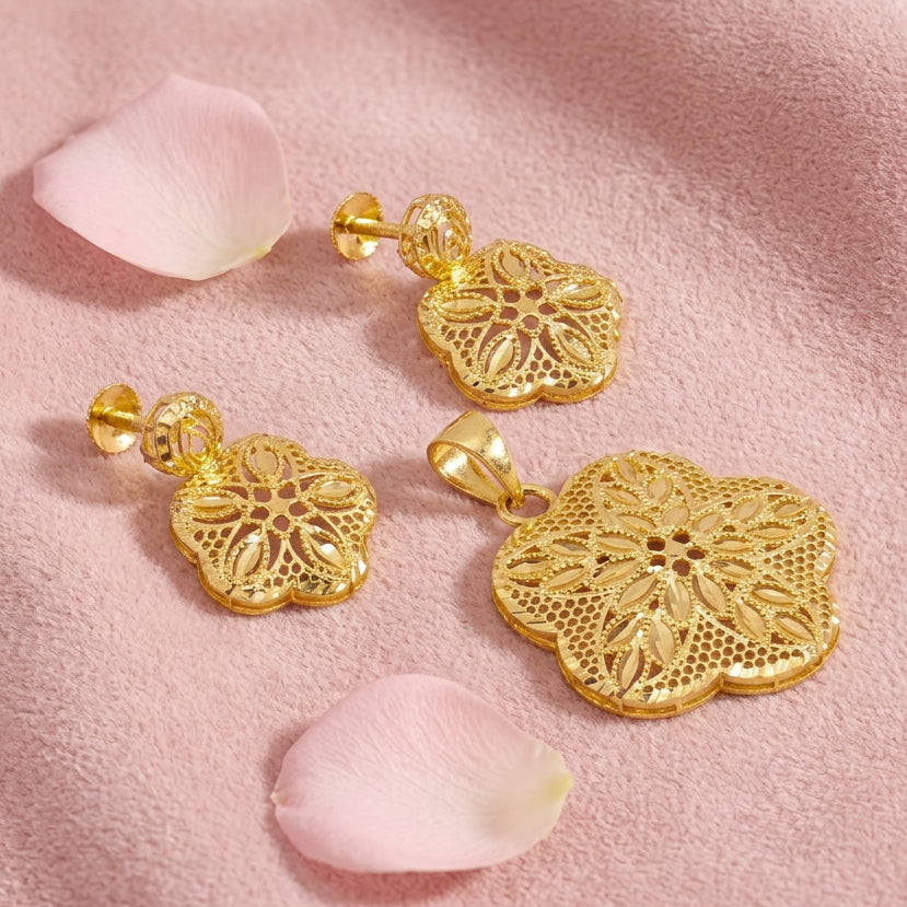 Floral Pendant Set