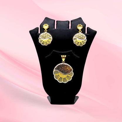 Elegant Silver Pendant Set 925