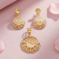 Elegant Silver Pendant Set 925