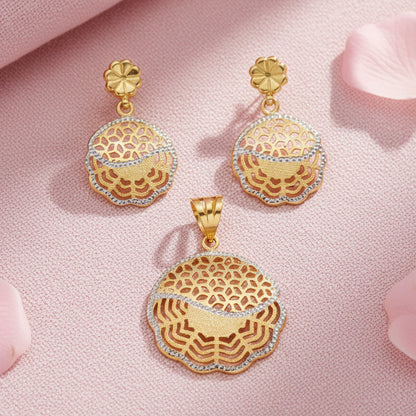 Elegant Silver Pendant Set 925