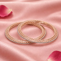 Elegant Silver Bangle Set