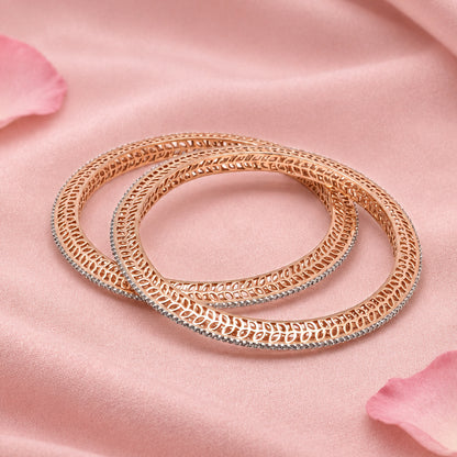 Elegant Silver Bangle Set