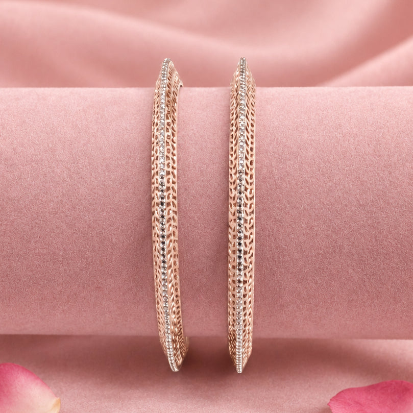 Elegant Silver Bangle Set
