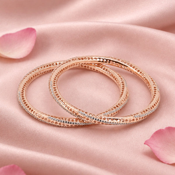 Rose Gold Bangle Set