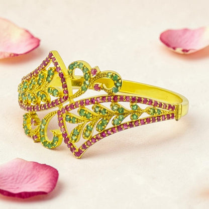 Gold Plated Plated Silver Kada Bracelet