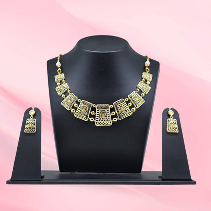 Gold Plated Sterling Silver Necklace Set