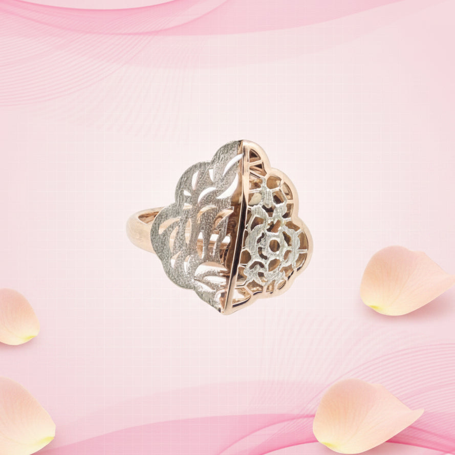 Rose Gold Filigree Fancy Ring