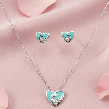 Silver Chain Pendant Set 92.5