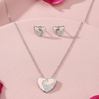 925 Silver Mina Necklace Set