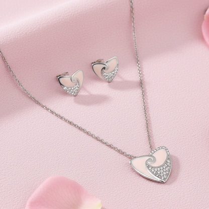 925 Silver Mina Necklace Set