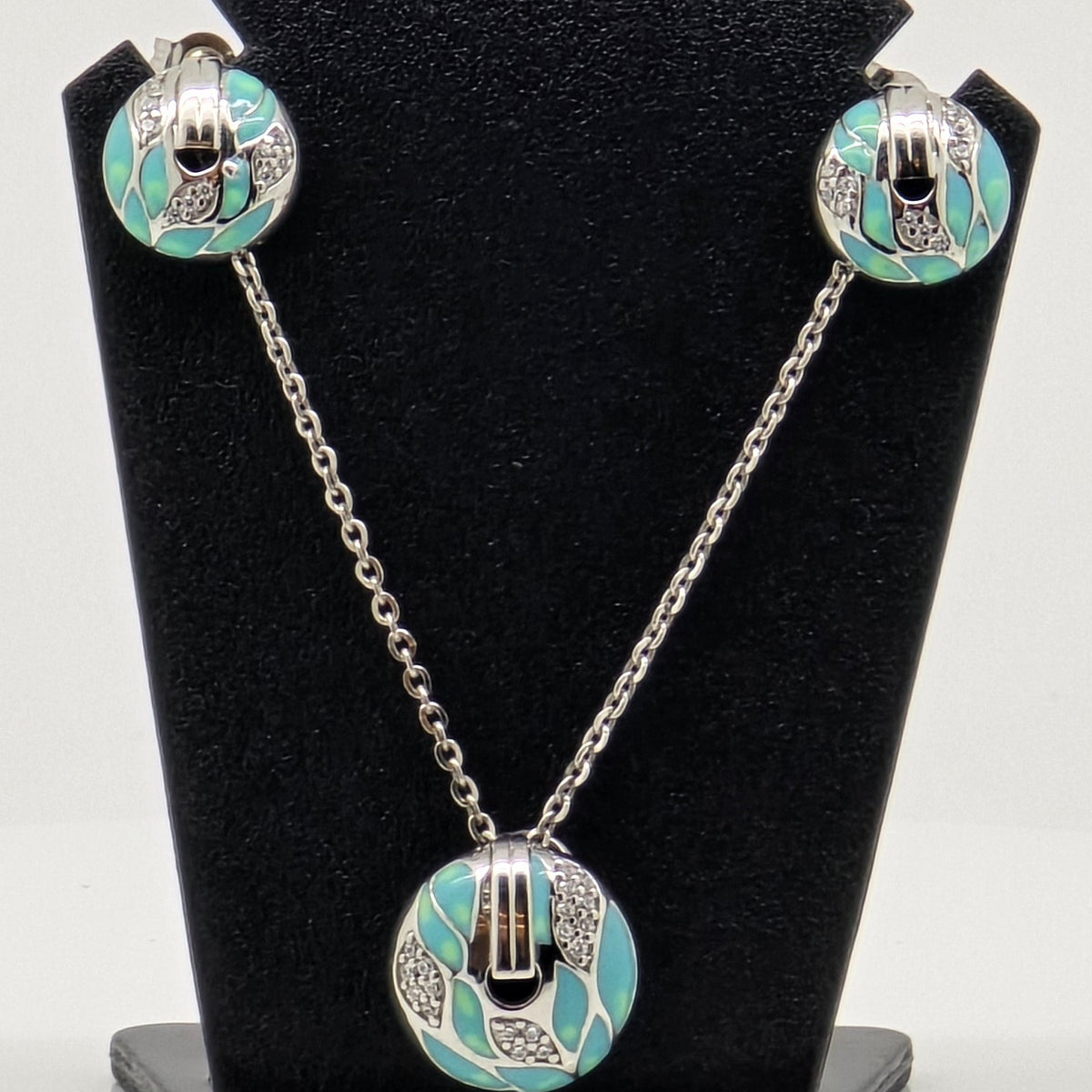 Silver Chain Pendant Set 92.5