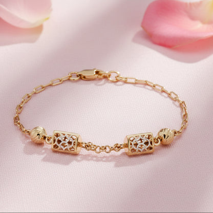 92.5 Silver Fancy Chain Bracelet