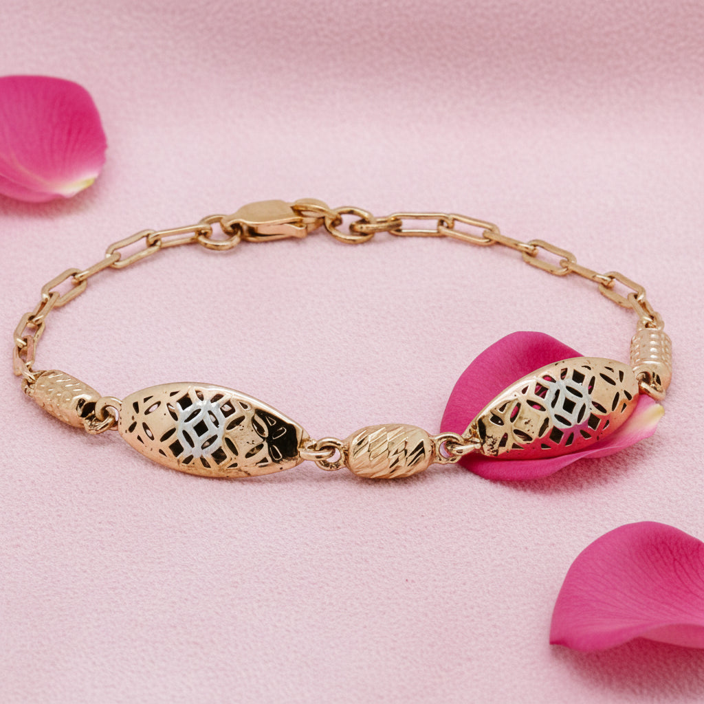 Silver Fancy Chain Bracelet 92.5