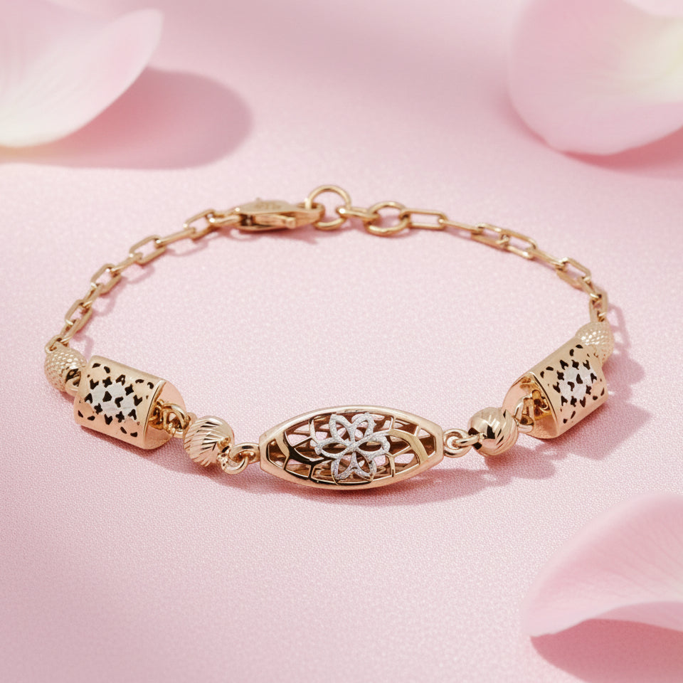 Fancy Chain Bracelet 92.5 Silver