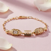 Gold Plated Fancy Chain Bracelet