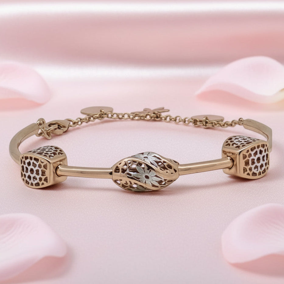Silver Fancy Kada Bracelet 92.5