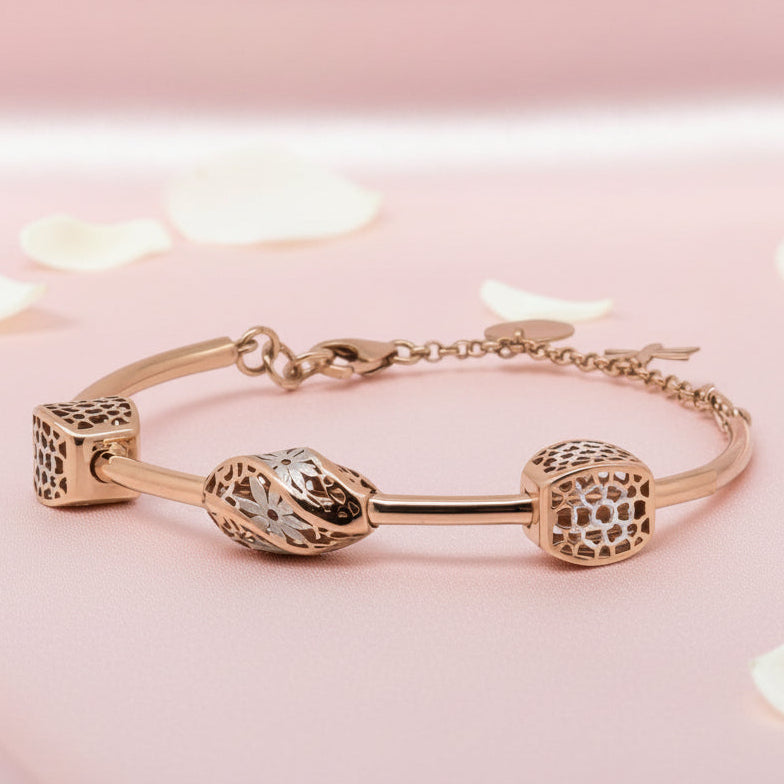 Silver Fancy Kada Bracelet 92.5