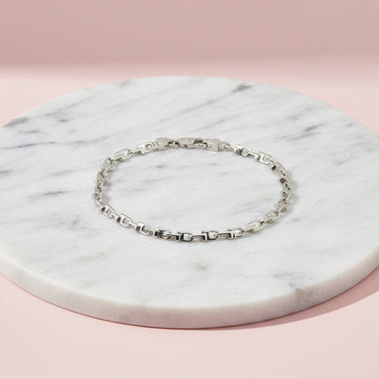 Gents Sterling Silver Chain Bracelet