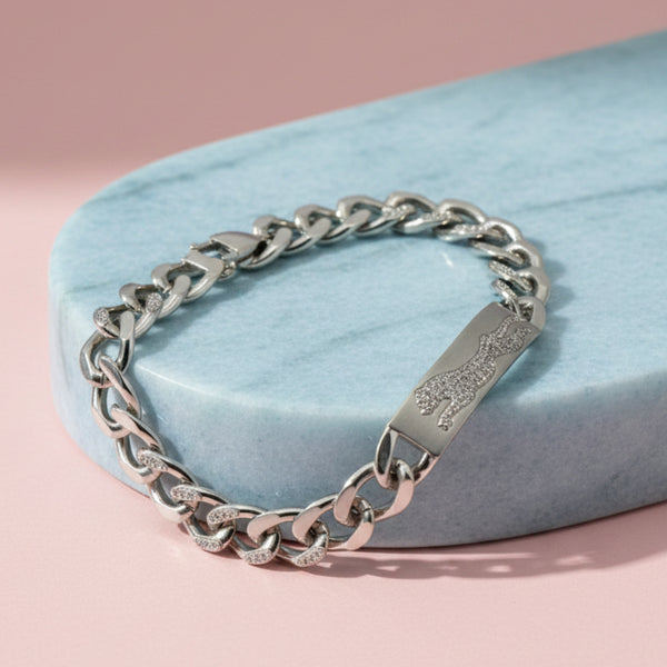 Men's Silver Bracelet 92.5 with CZ