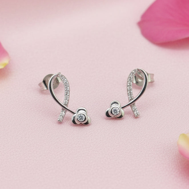 Sterling Silver Necklace Set with CZ