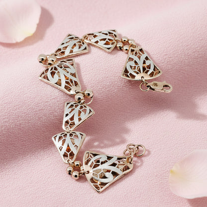Sterling Silver Fancy Chain Bracelet