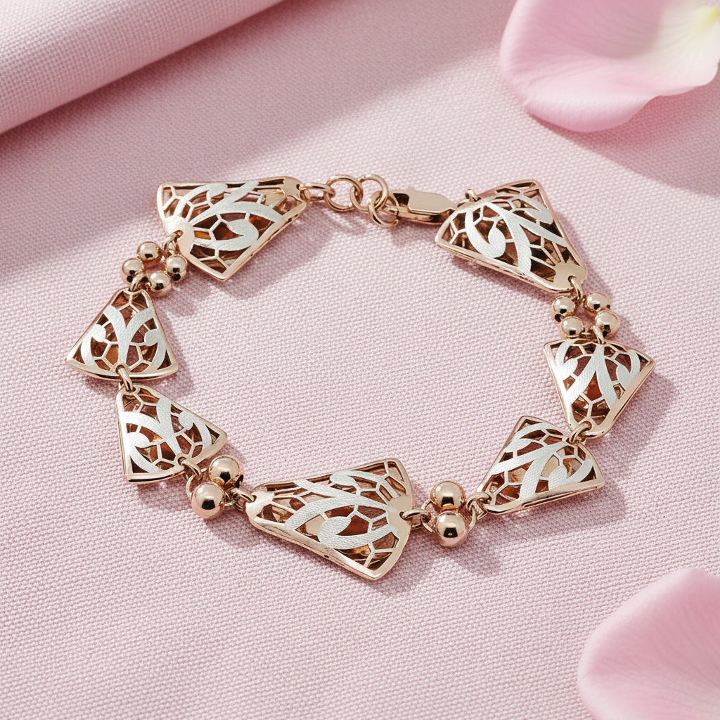 Sterling Silver Fancy Chain Bracelet