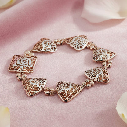 Silver Fancy Chain Bracelet 92.5