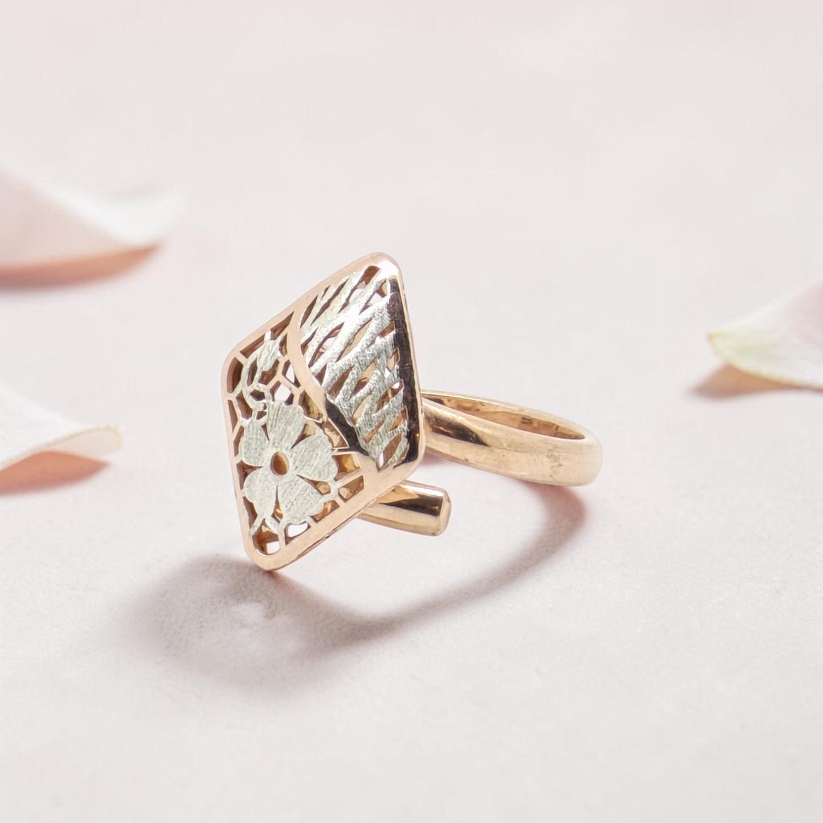Geometric Filigree Fancy Ring - Sterling Silver