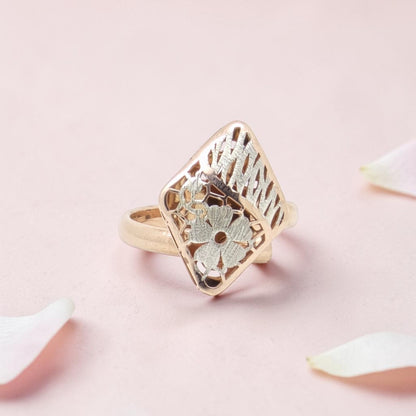 Geometric Filigree Fancy Ring - Sterling Silver