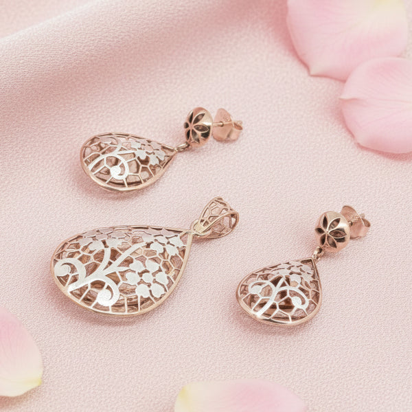 Silver Fancy Pendant Set 925
