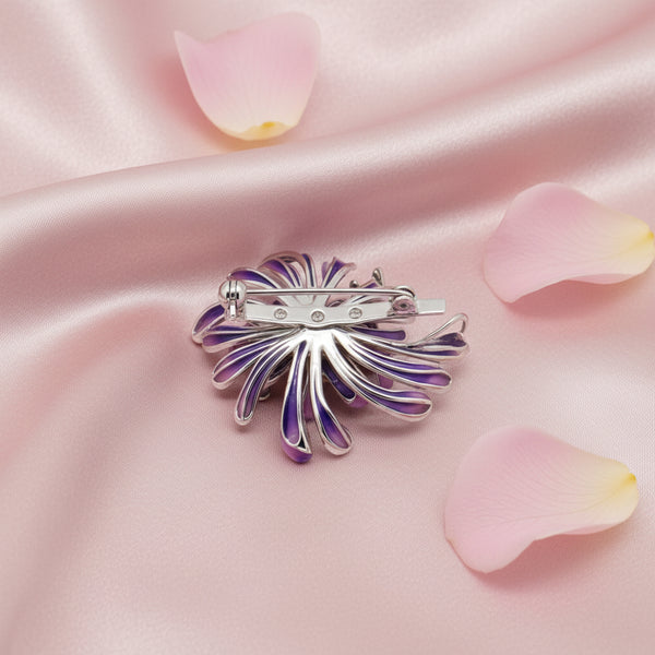 FLOWER BROOCH SILVER 92.5